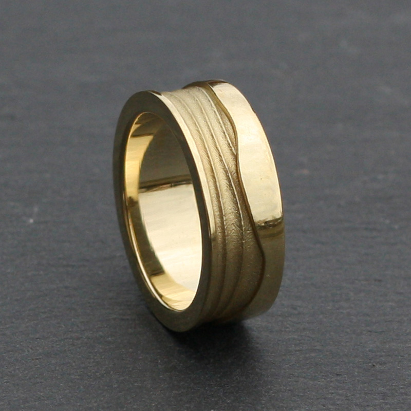 Waterkant Ring Hoogwater gold