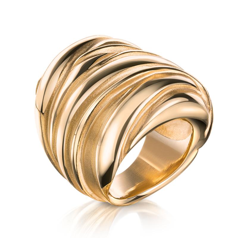 Wickelring Statement Ring gold